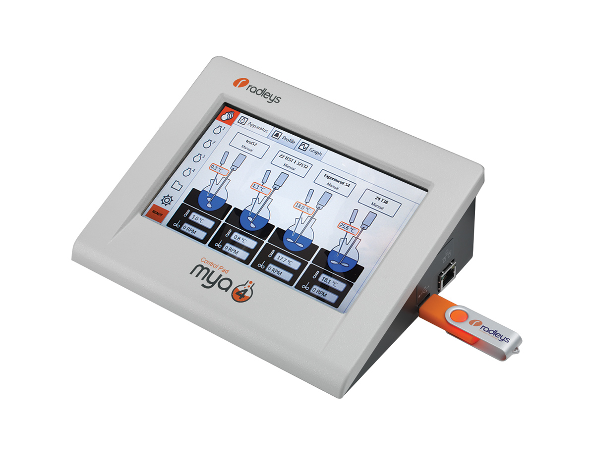 Radleys: Avtomatizirani reakcijski sistem Mya4 - kontrolni vmesnik