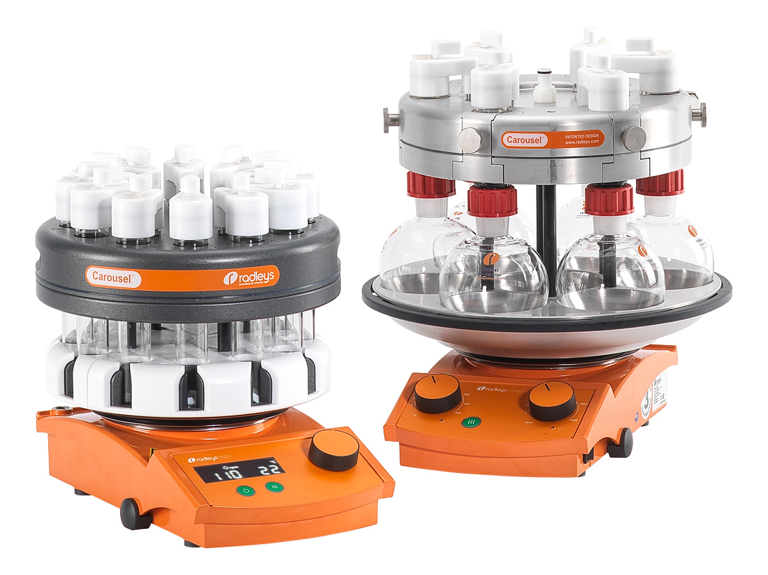 Radleys: Paralelni reakcijski sistemi Carousel 12 Plus in Carousel 6 Plus