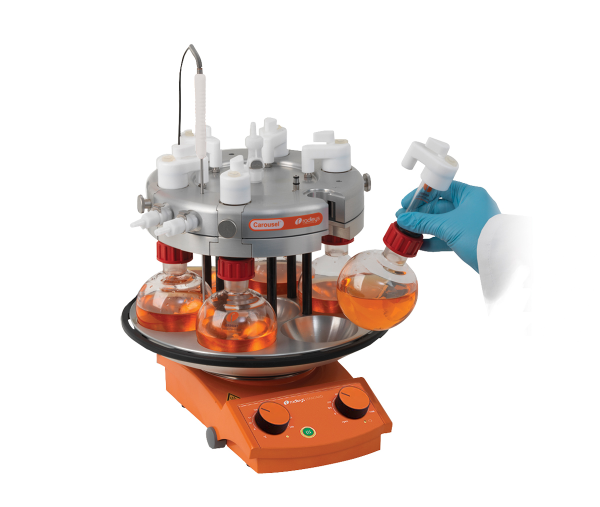 Radleys: Paralelni reakcijski sistemi Carousel 6 Plus z bučko