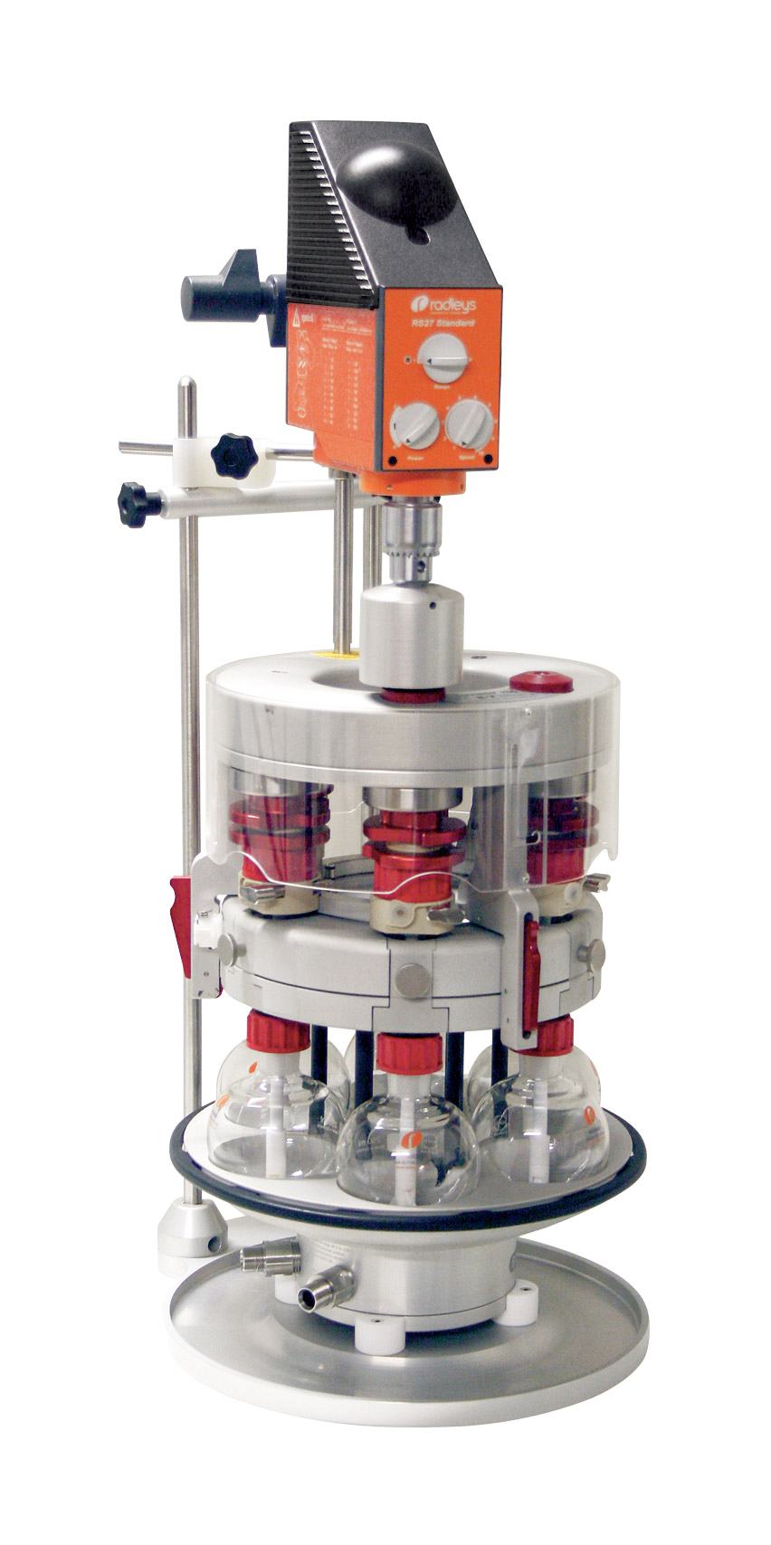 Radleys: Paralelni reakcijski sistemi Tornado Breeze z mehanskim mešanjem in segrevanjem preko termostata