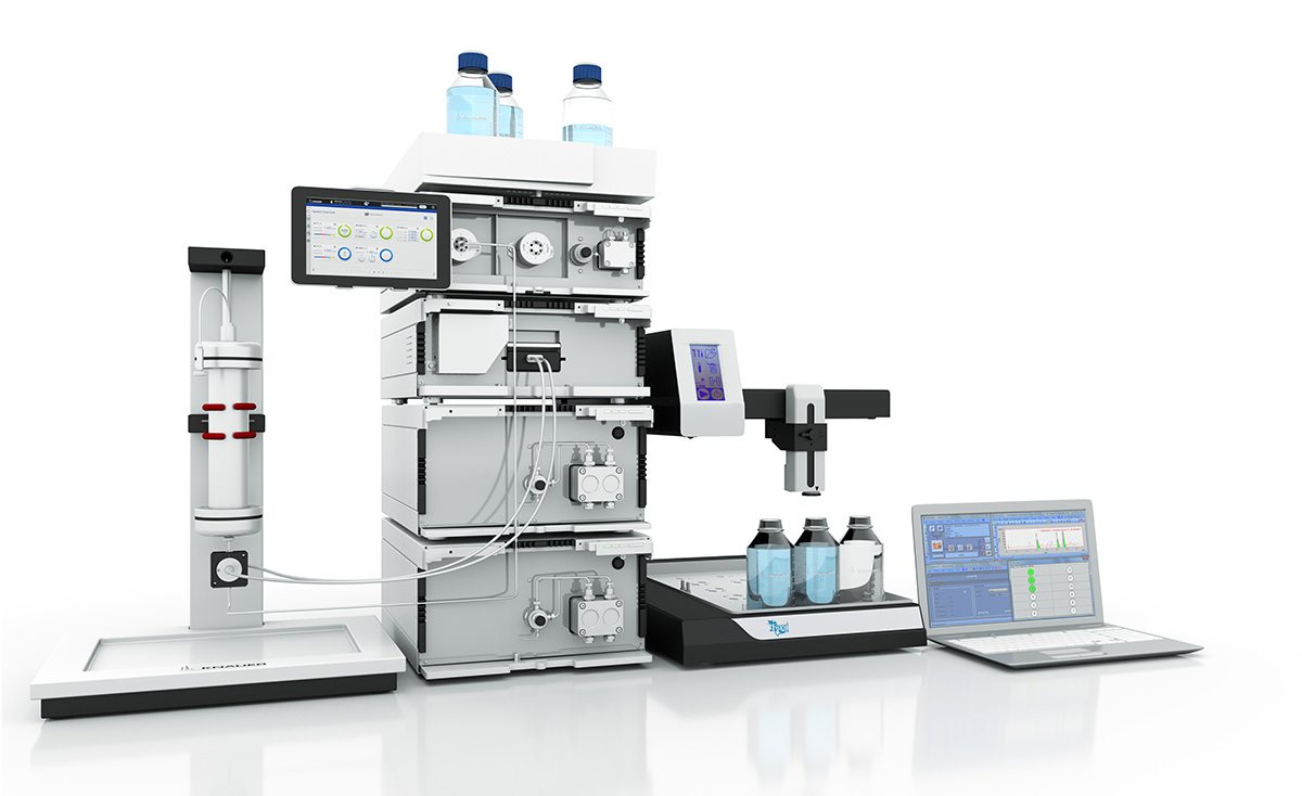 Knauer: Preparativni kromatografski sistem Azura Prep z zbiralcem frakcij